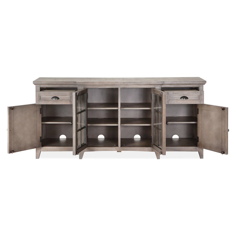 Paxton Place Dovetail Grey 70" Console. Picture 6