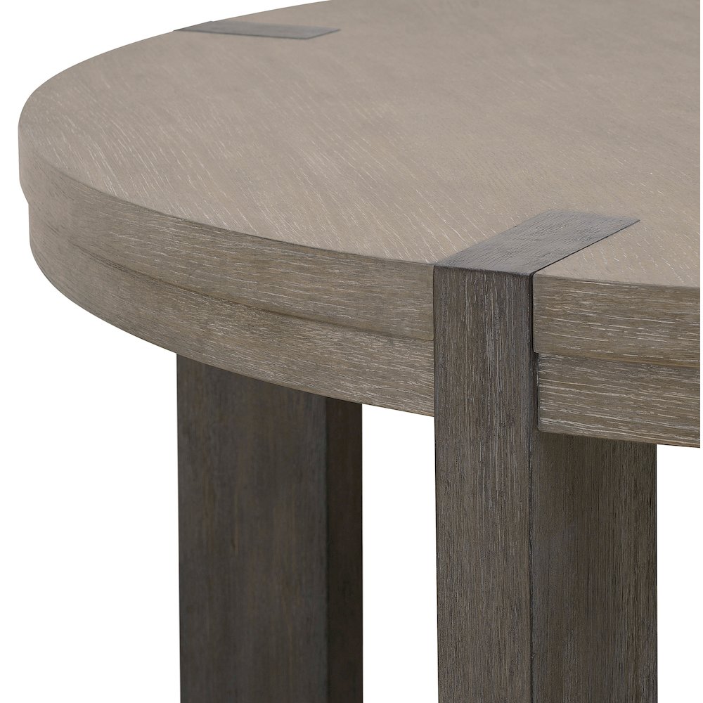 Pulaski Anderson Park Moose Trail And Frontier Brown Round Dining Table. Picture 6
