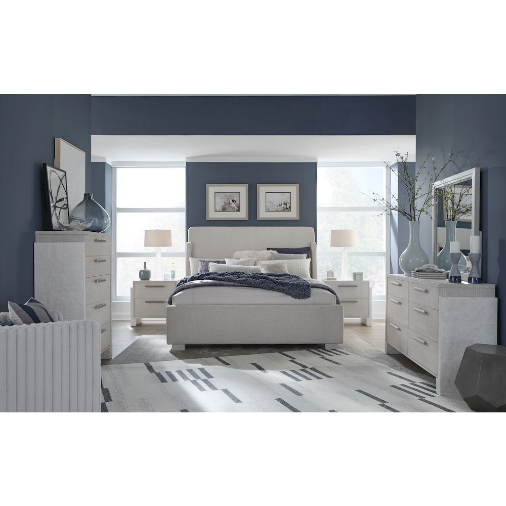 Lorelei Misty Cloud Drawer Nightstand. Picture 9