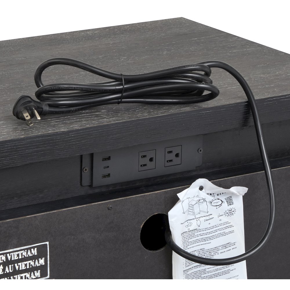 Kinsley Black Heron Drawer Nightstand. Picture 8
