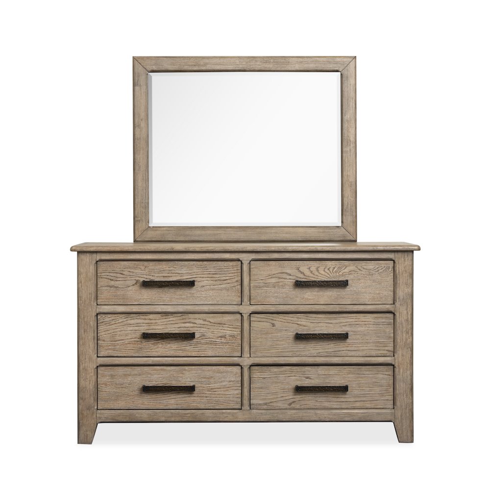 Claremont Smokey Taupe Dresser With Landscape Mirror. Picture 2