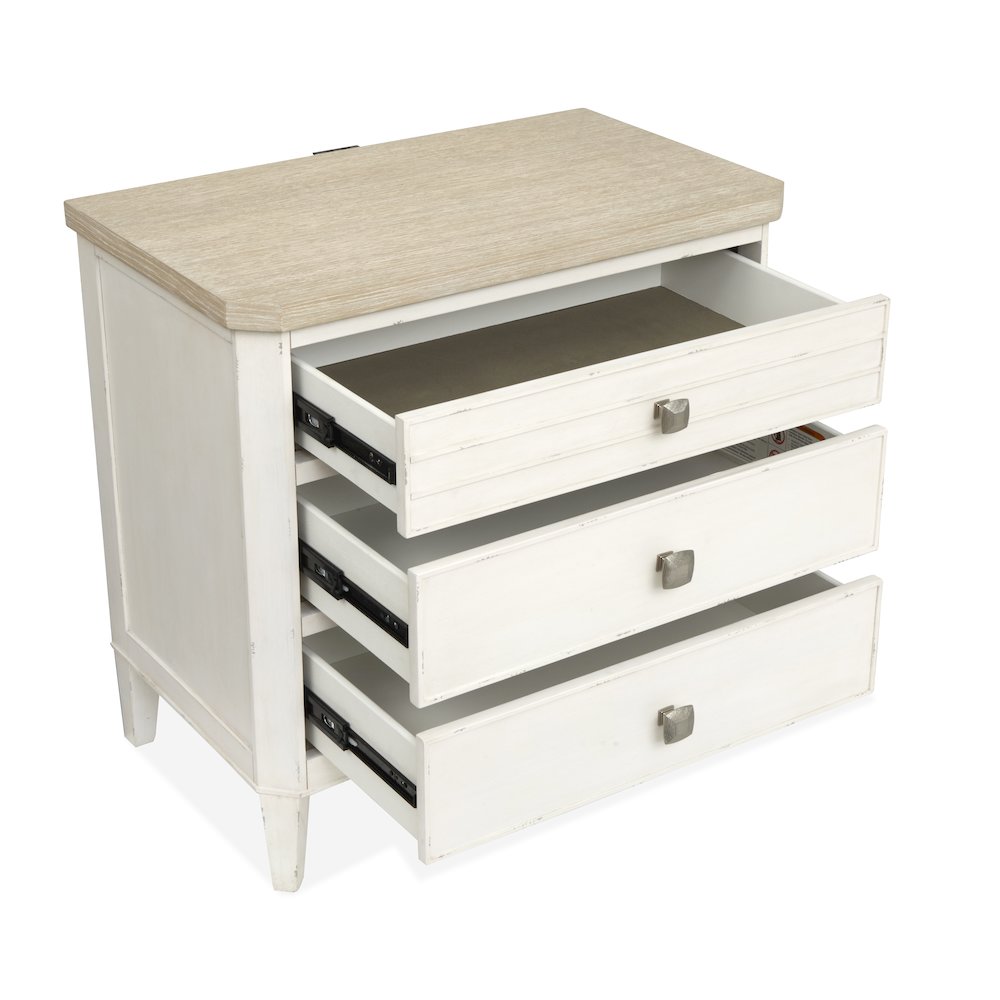Echo Isles Sea Pearl And Driftwood Drawer Nightstand. Picture 5
