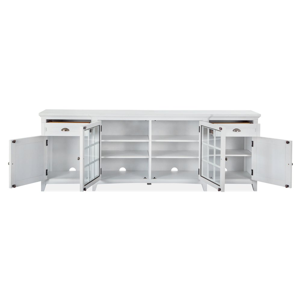 Heron Cove Chalk White 90" Console. Picture 6