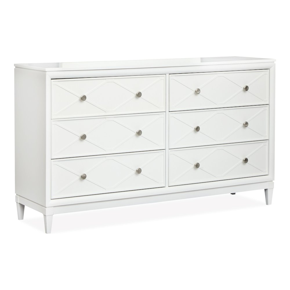 Springhouse Whisper White Double Drawer Dresser. Picture 1
