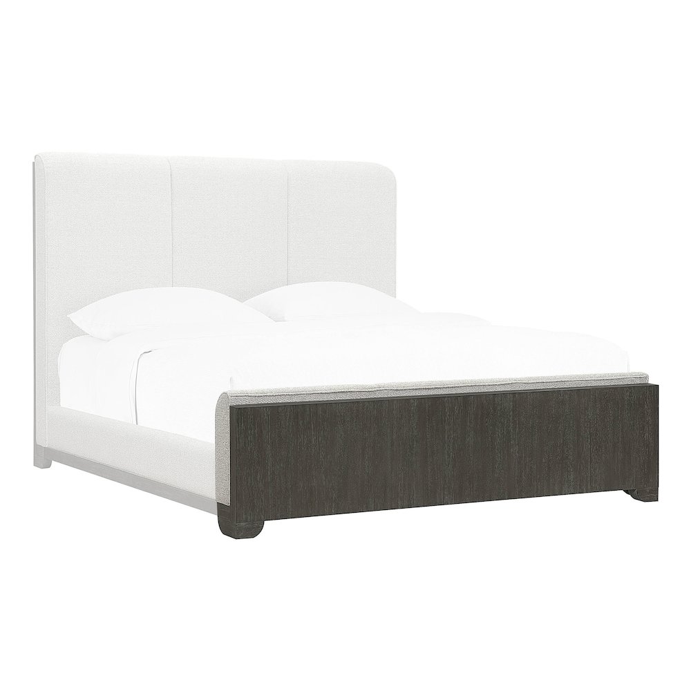 Pulaski Park Moose Trail And Frontier Brown Queen Upholstered Footboard/Slats. Picture 1