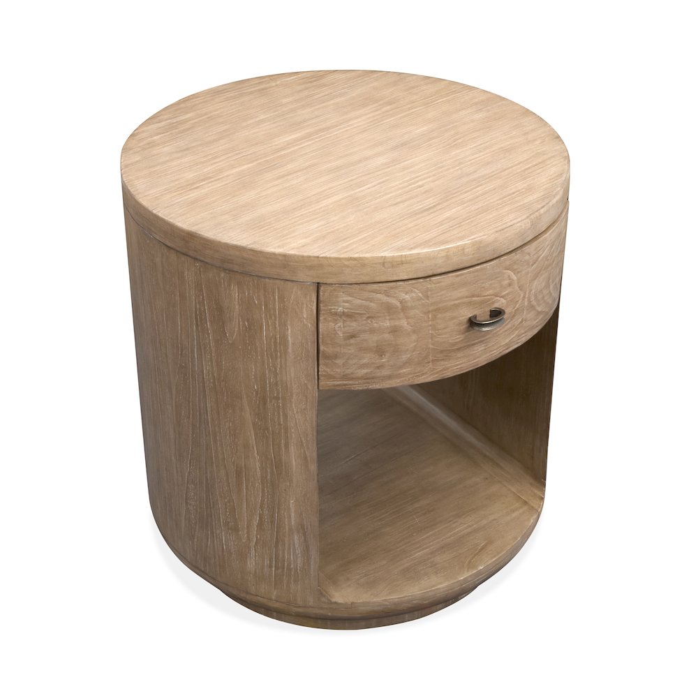 Sanford Chateau Brown Round End Table. Picture 4