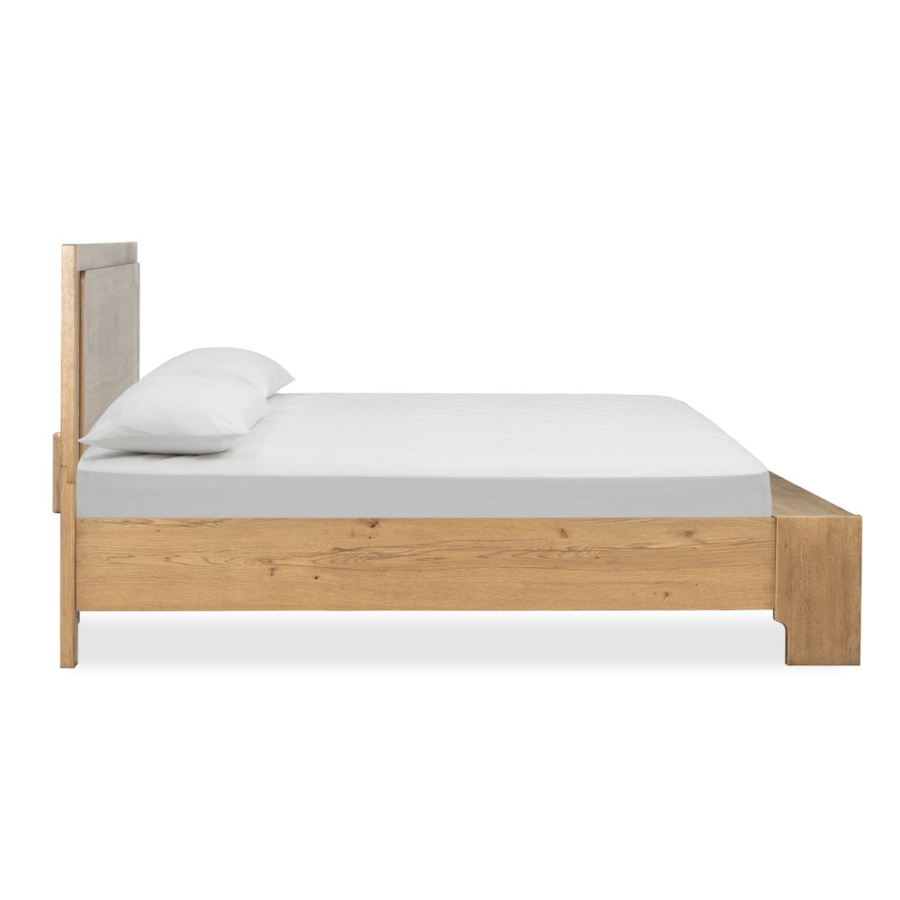 Davenport Rustic Caramel King Panel Storage Bed. Picture 3