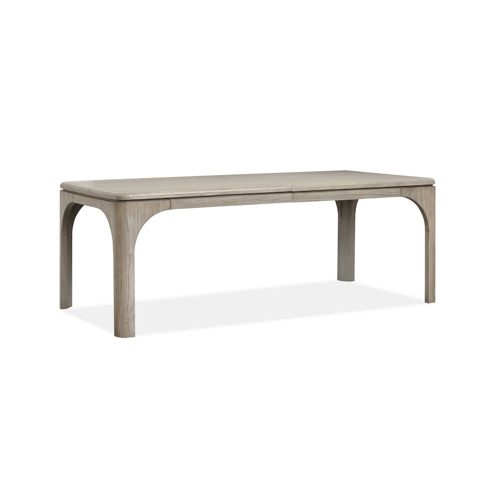 Braelyn Dorian Grey Extendable Rectangular Dining Table. Picture 1
