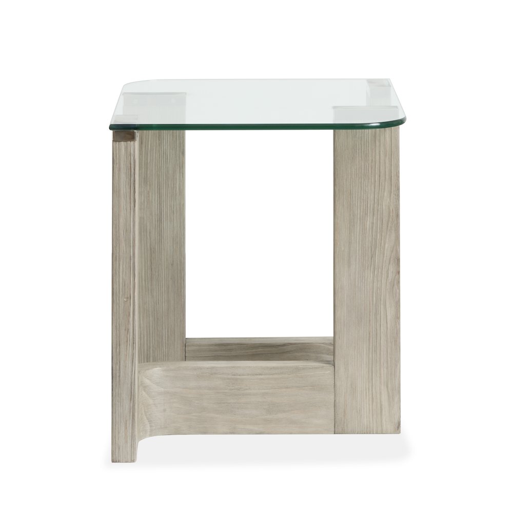 Bartlett Smokey Pine Rectangular End Table. Picture 3