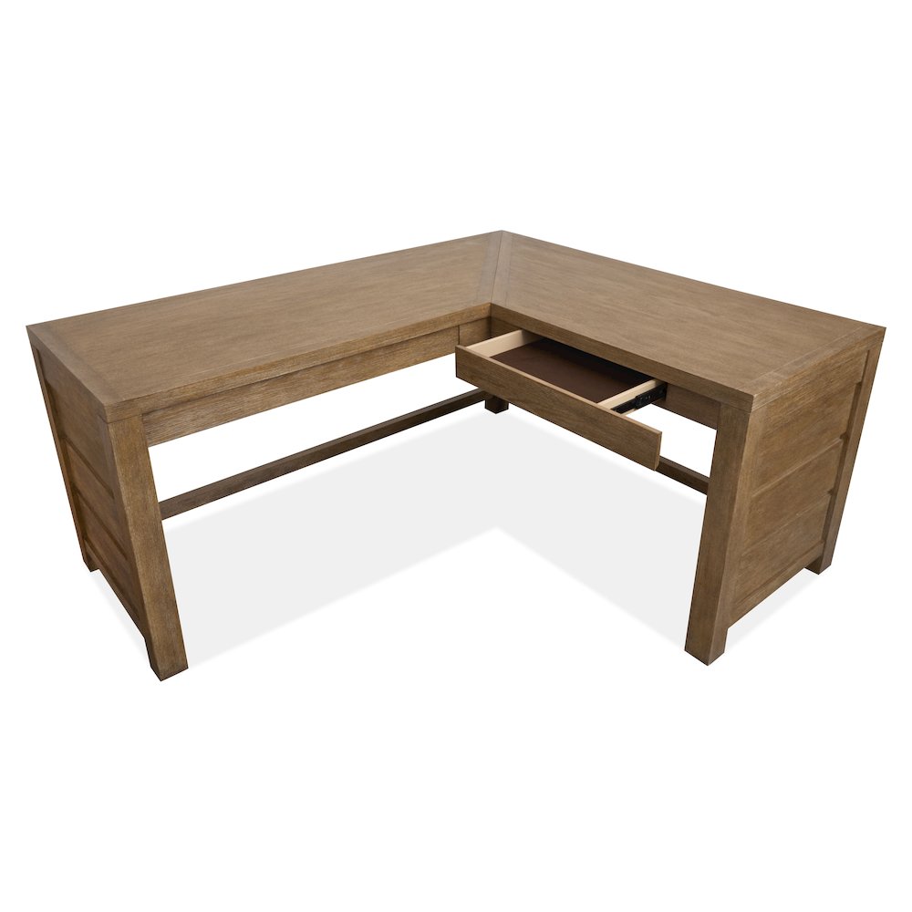Plum Creek Sierra Brown L Desk. Picture 6