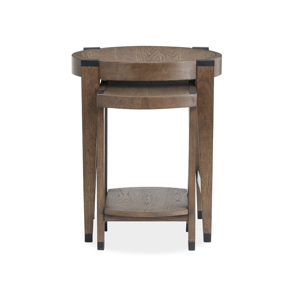 Kaysen Wallaby And Matte Black Nesting End Table. Picture 10