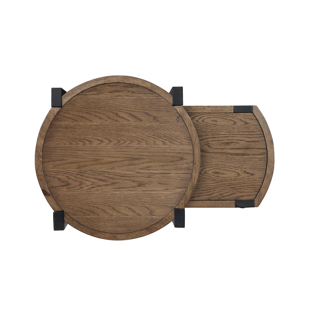 Kaysen Wallaby And Matte Black Nesting End Table. Picture 11
