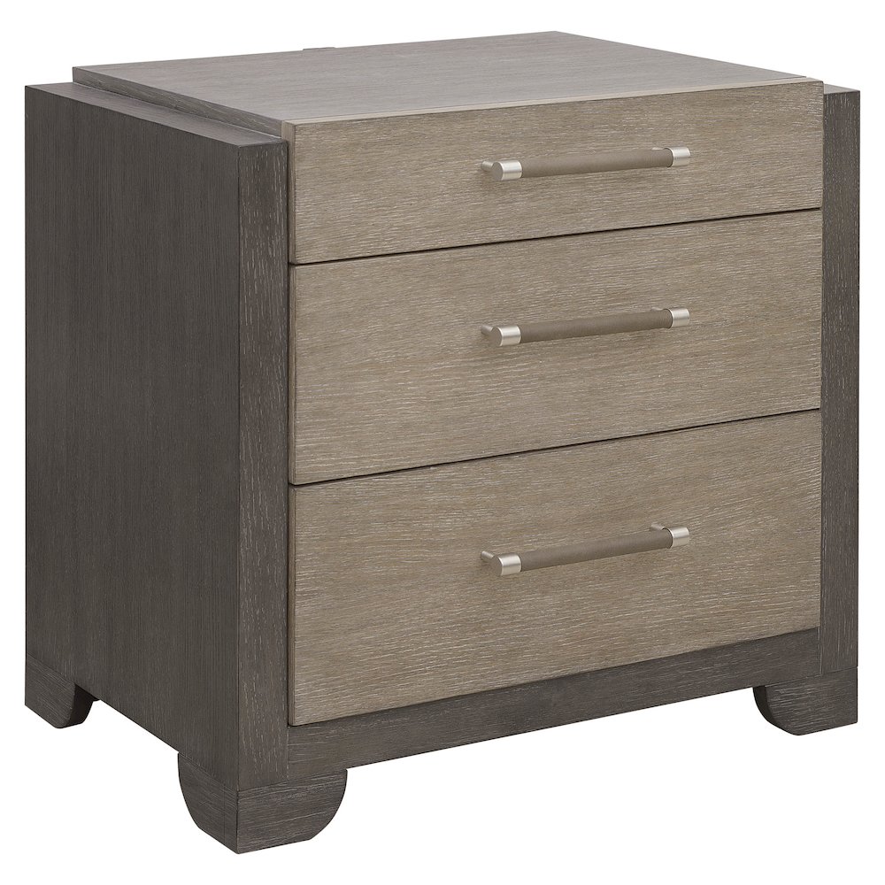 Pulaski Anderson Park Moose Trail And Frontier Brown 3 Drawer Nightstand. Picture 1