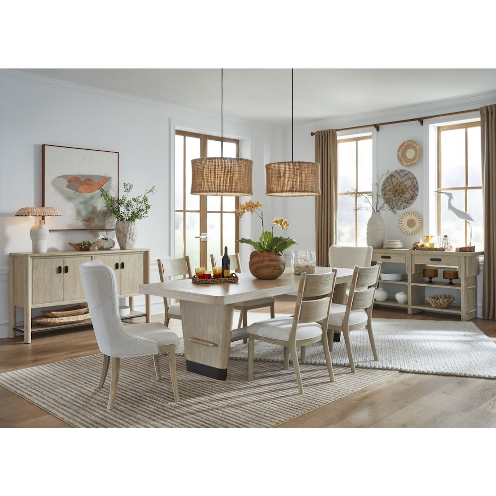 Sunset Cove Sanibel Brown Trestle Dining Table. Picture 8