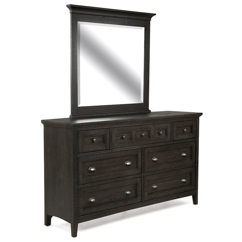 Westley Falls Graphite Drawer Dresser With Landscape Mirror. Picture 1