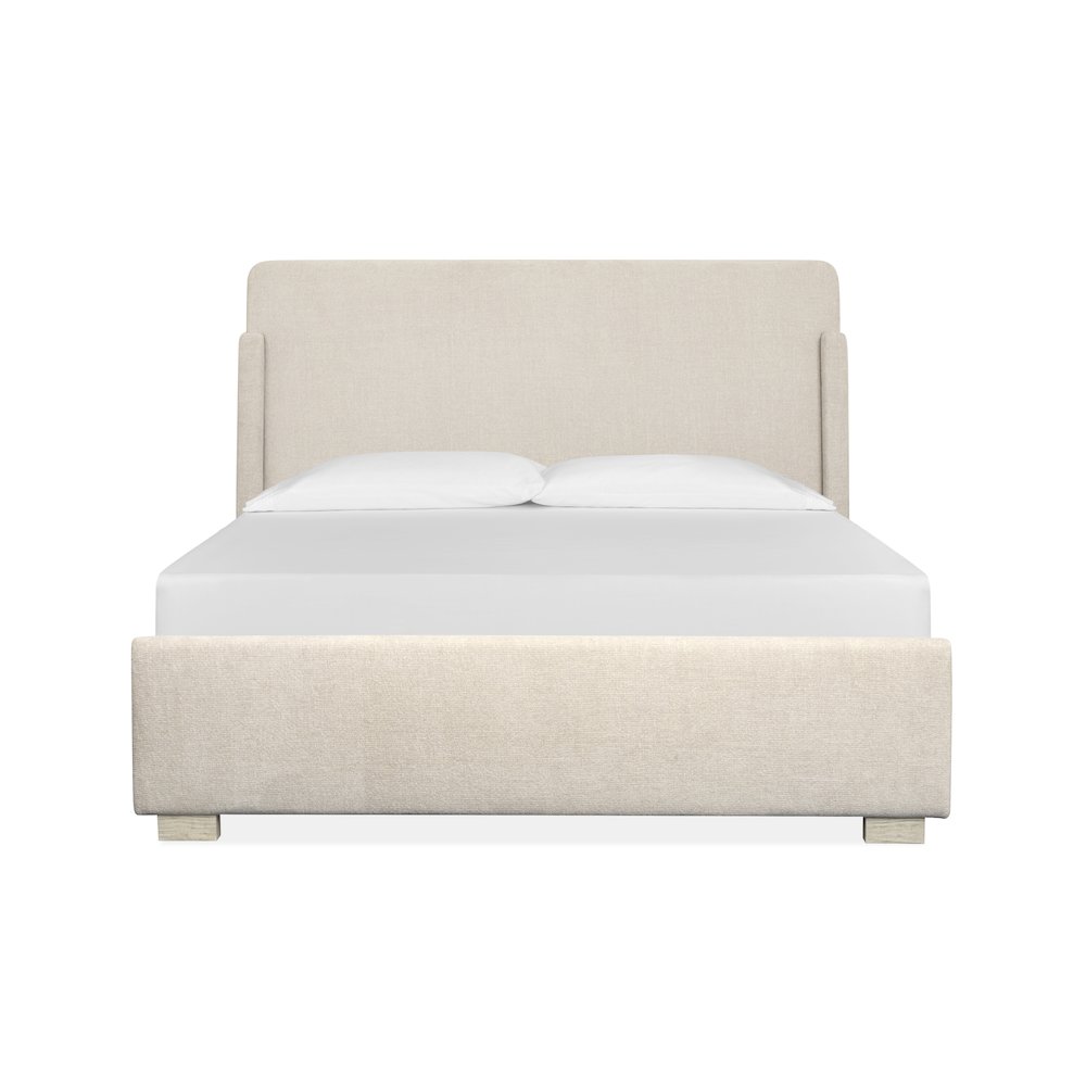 Lorelei Misty Cloud Queen Upholstered Sleigh Bed. Picture 2