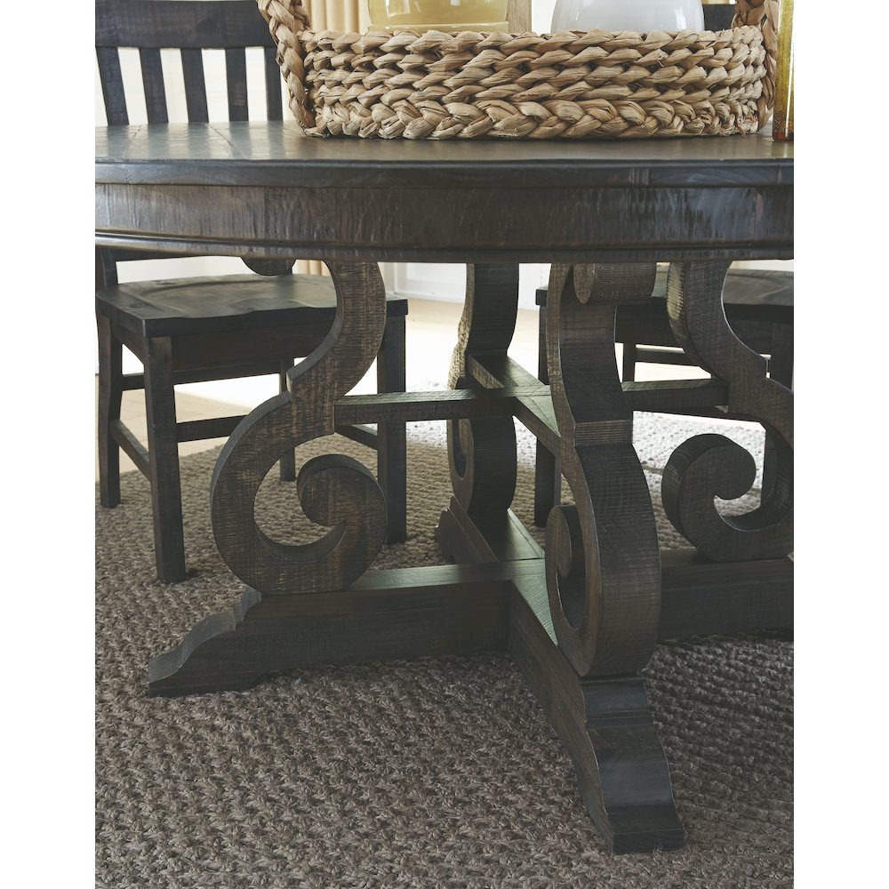 Bellamy Peppercorn 48" Round Dining Table. Picture 2