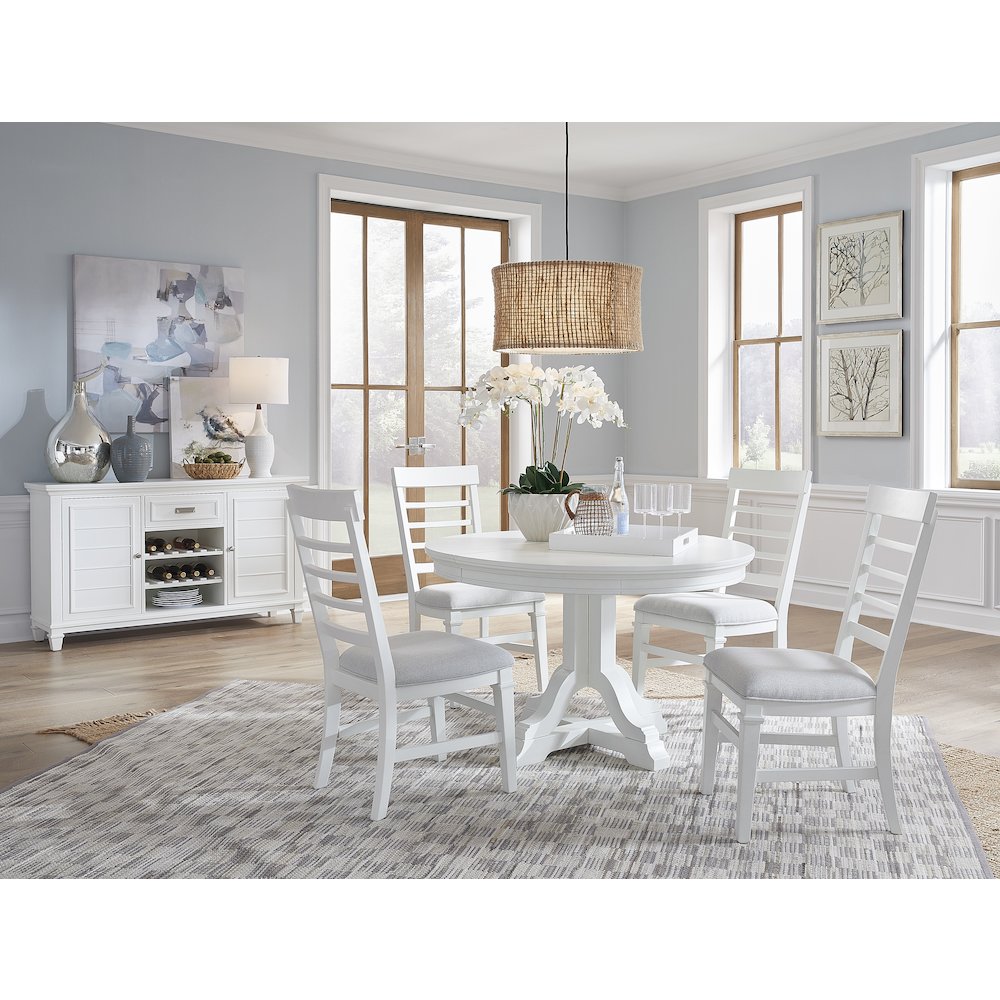 Charleston White Dove White Server. Picture 10