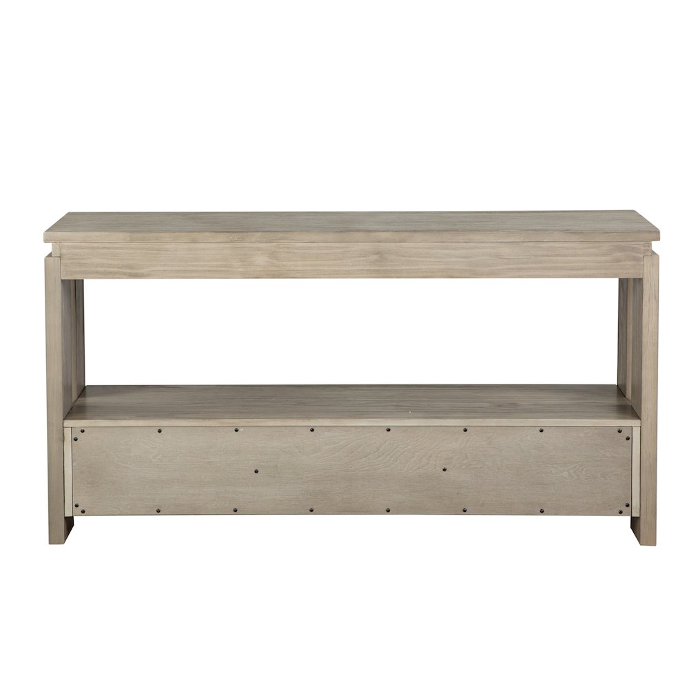 Conrad Stone Harbor Grey Rectangular Sofa Table. Picture 2