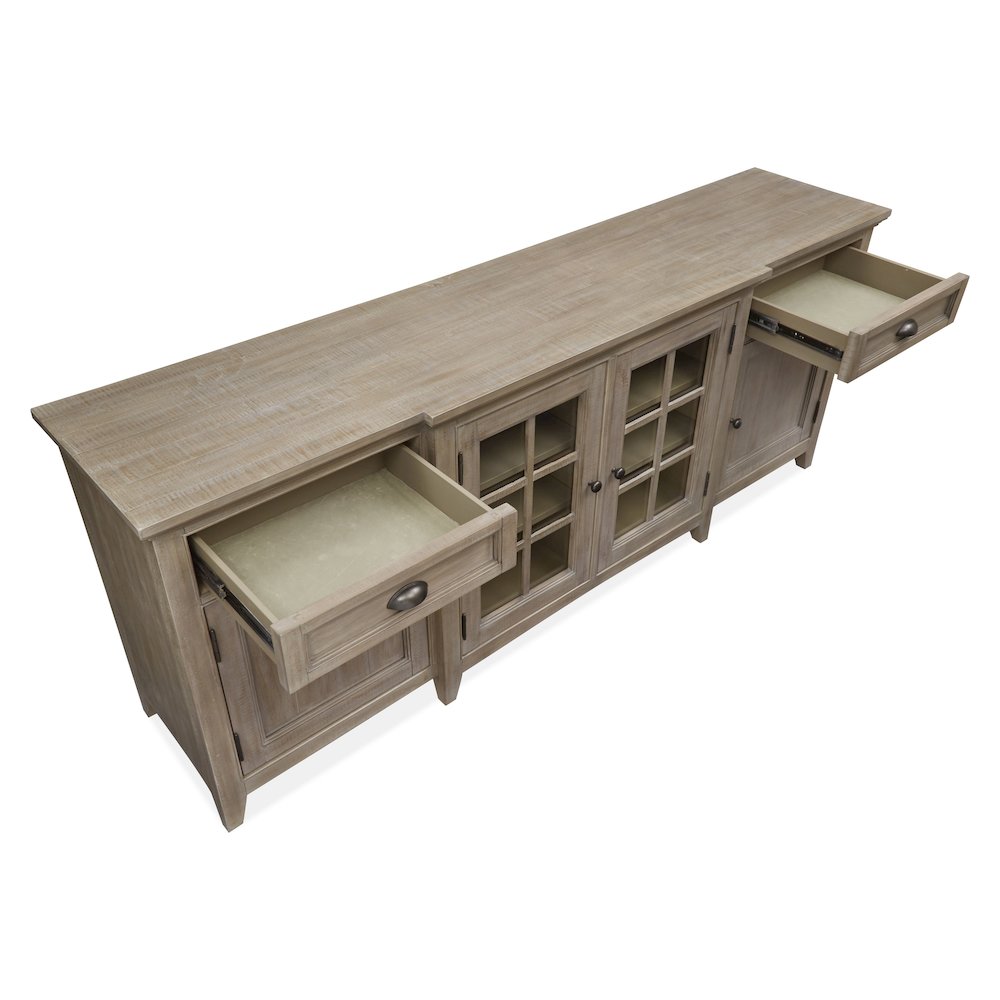 Paxton Place Dovetail Grey 80" Console. Picture 5