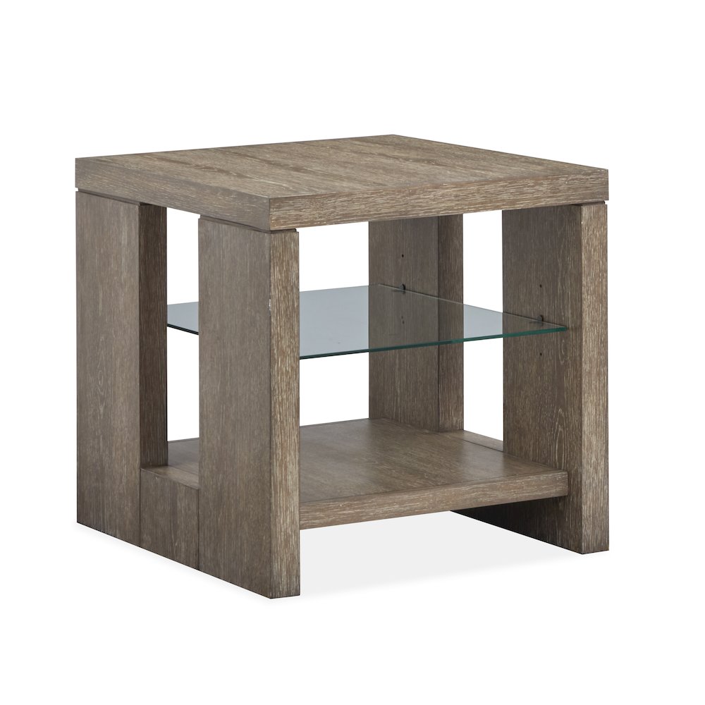Conway Spiced Brown Rectangular End Table. Picture 1