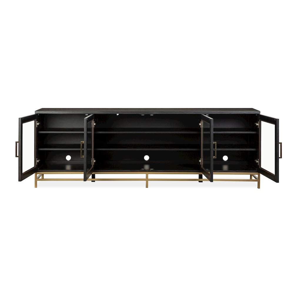 Lindon Coffee Bean Dark Large Console. Picture 5