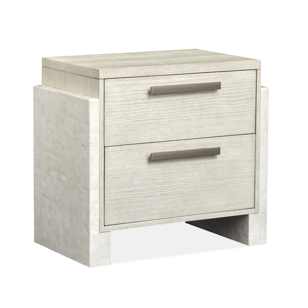 Lorelei Misty Cloud Drawer Nightstand. Picture 1