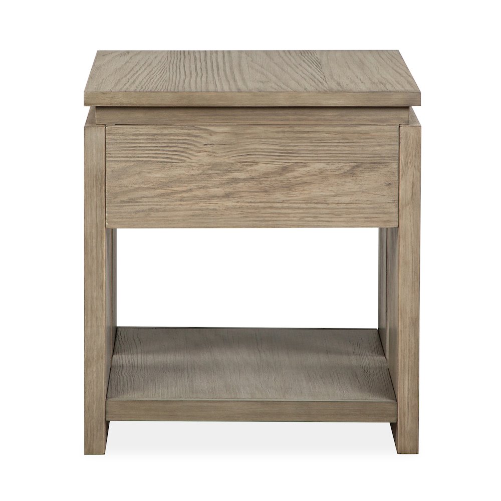 Conrad Stone Harbor Grey Rectangular End Table. Picture 2
