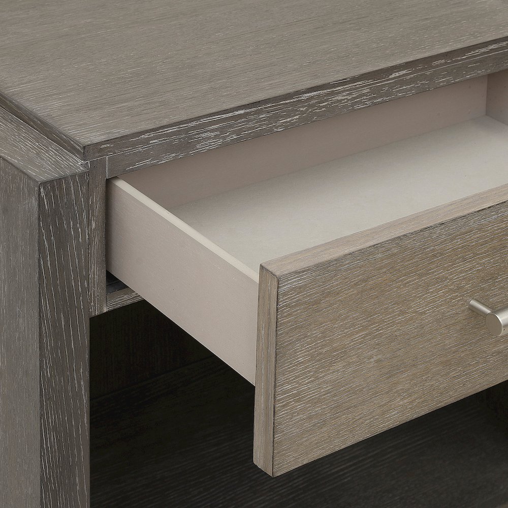 Pulaski Anderson Park Moose Trail And Frontier Brown Open Nightstand. Picture 4