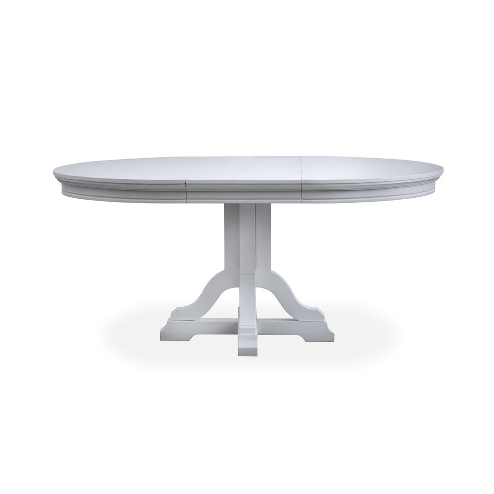 Charleston Harbor Gray Grey Extendable 48" Round Dining Table. Picture 10