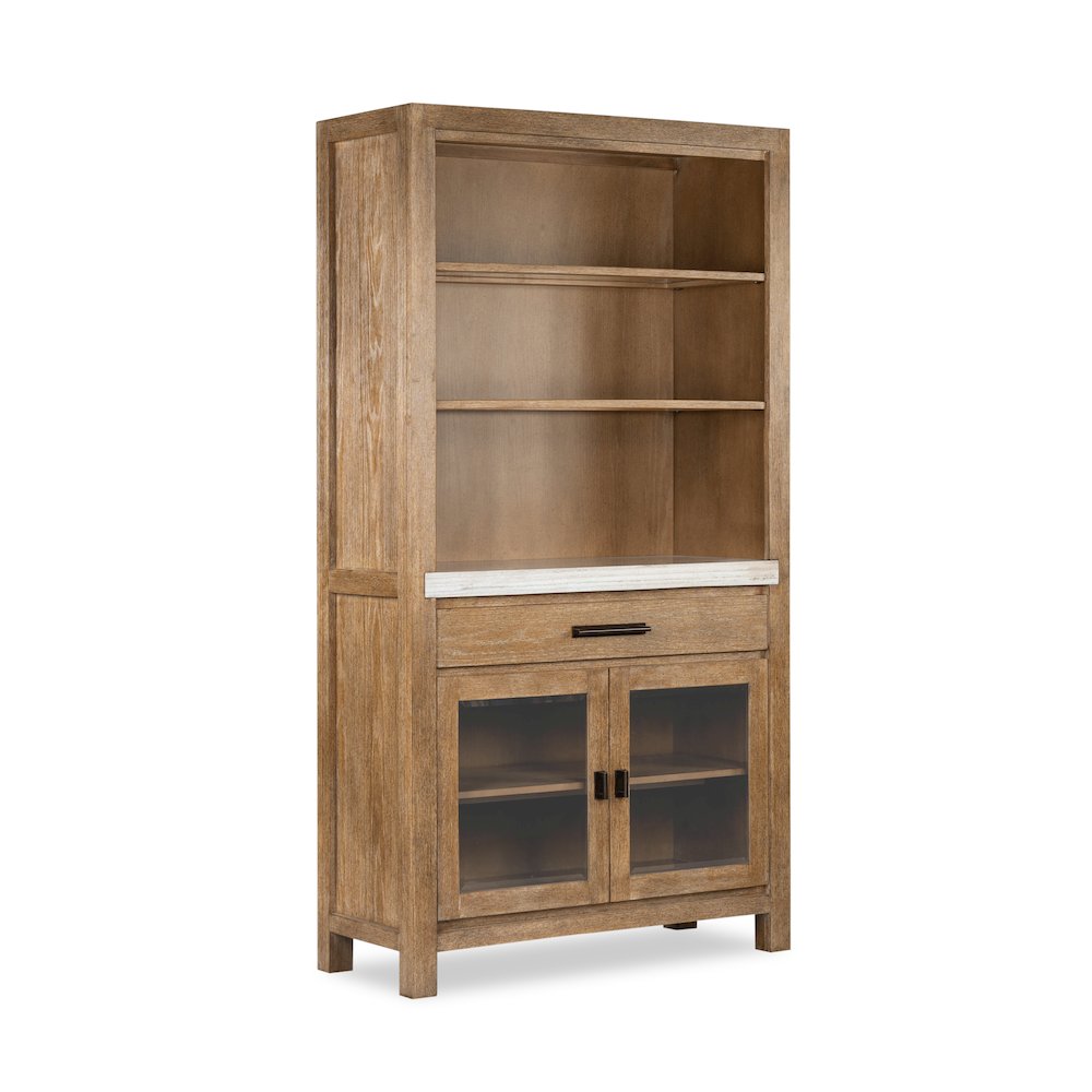 Plum Creek Sierra Brown Display Cabinet. Picture 1