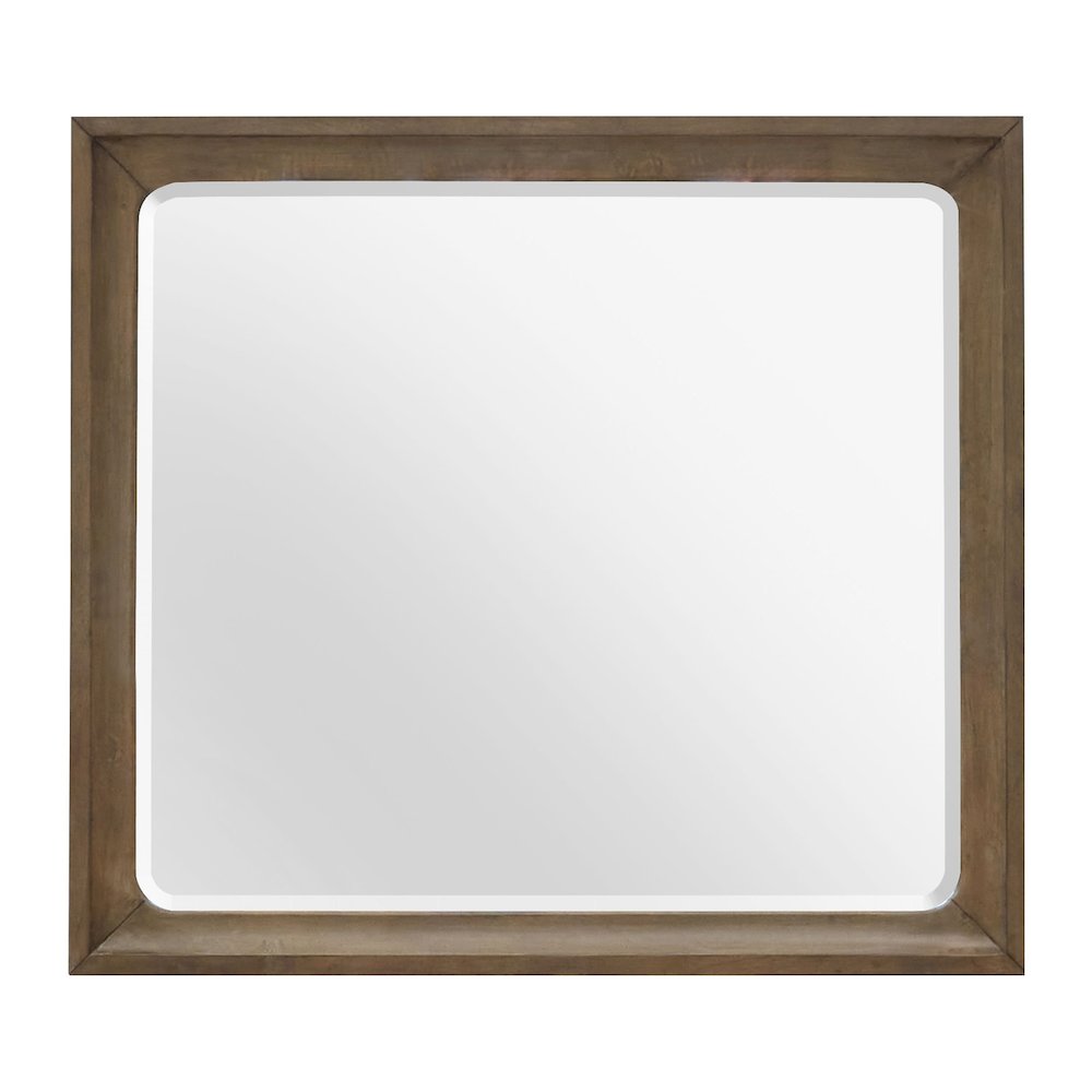 Lindon Belgian Wheat And Coffee Bean Double Drawer Dresser With Landscape Mirror. Picture 5