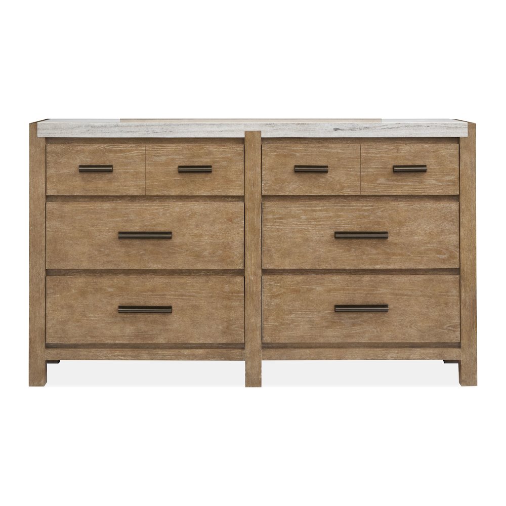 Plum Creek Sierra Brown Drawer Dresser. Picture 1