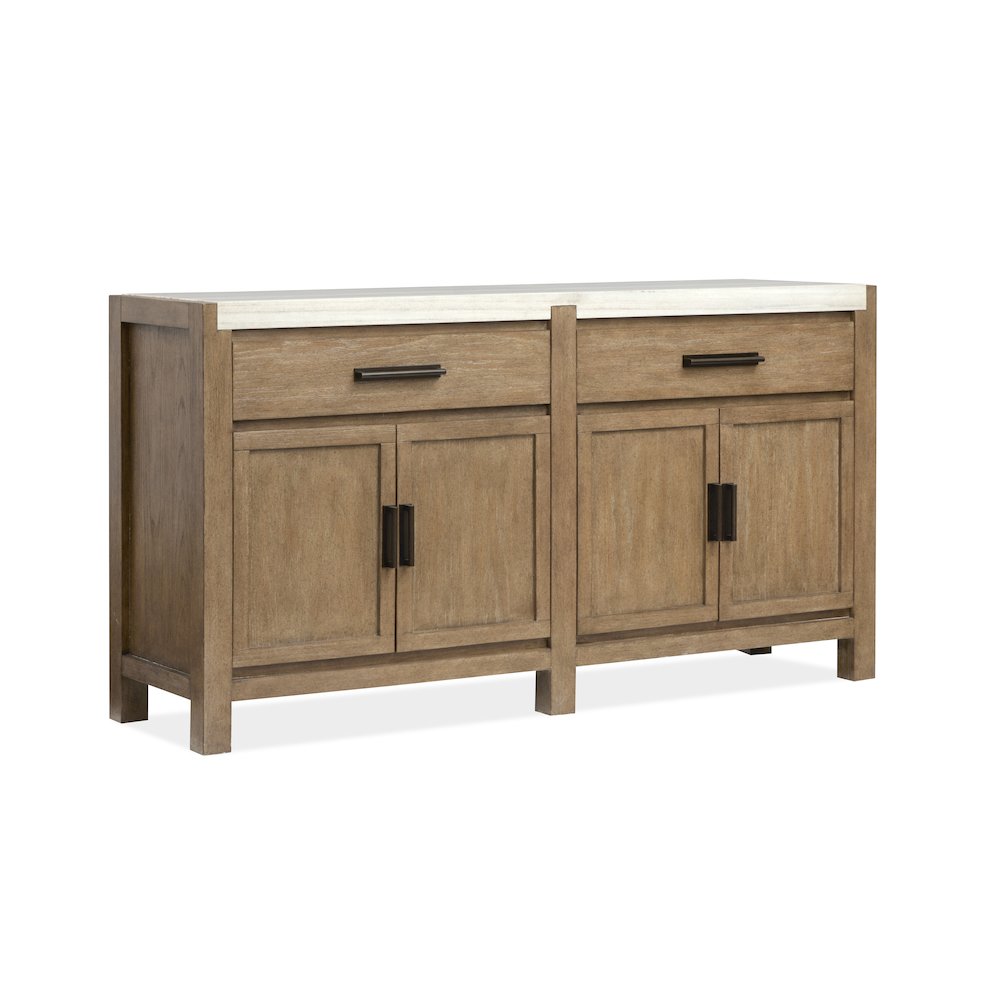 Plum Creek Sierra Brown Sideboard. Picture 1