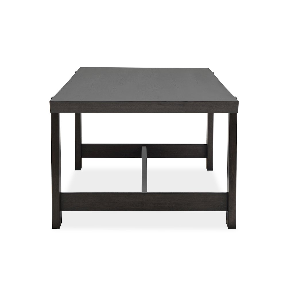 Tauren Coffee Bean Trestle Dining Table. Picture 3