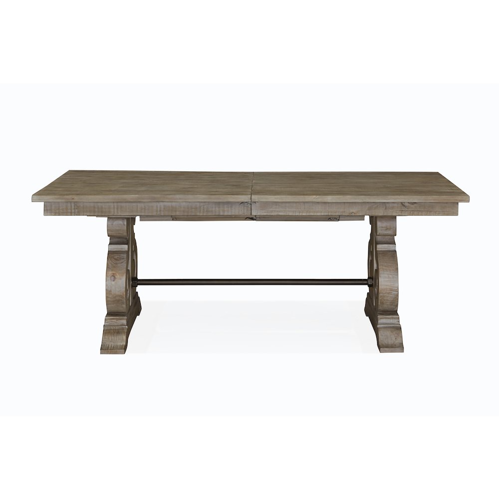 Tinley Park Dove Tail Grey Extendable Rectangular Dining Table. Picture 4