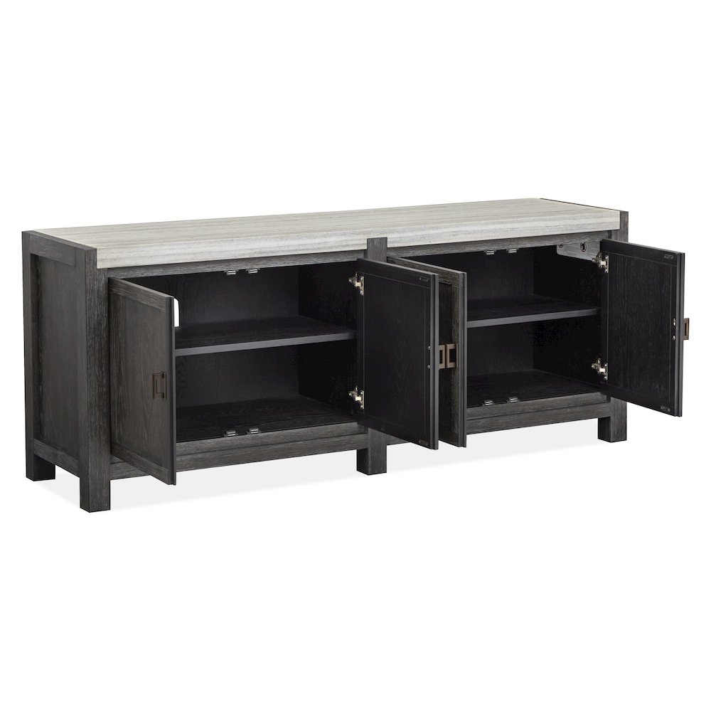 Plum Creek Ravenwood Black Door Console. Picture 3