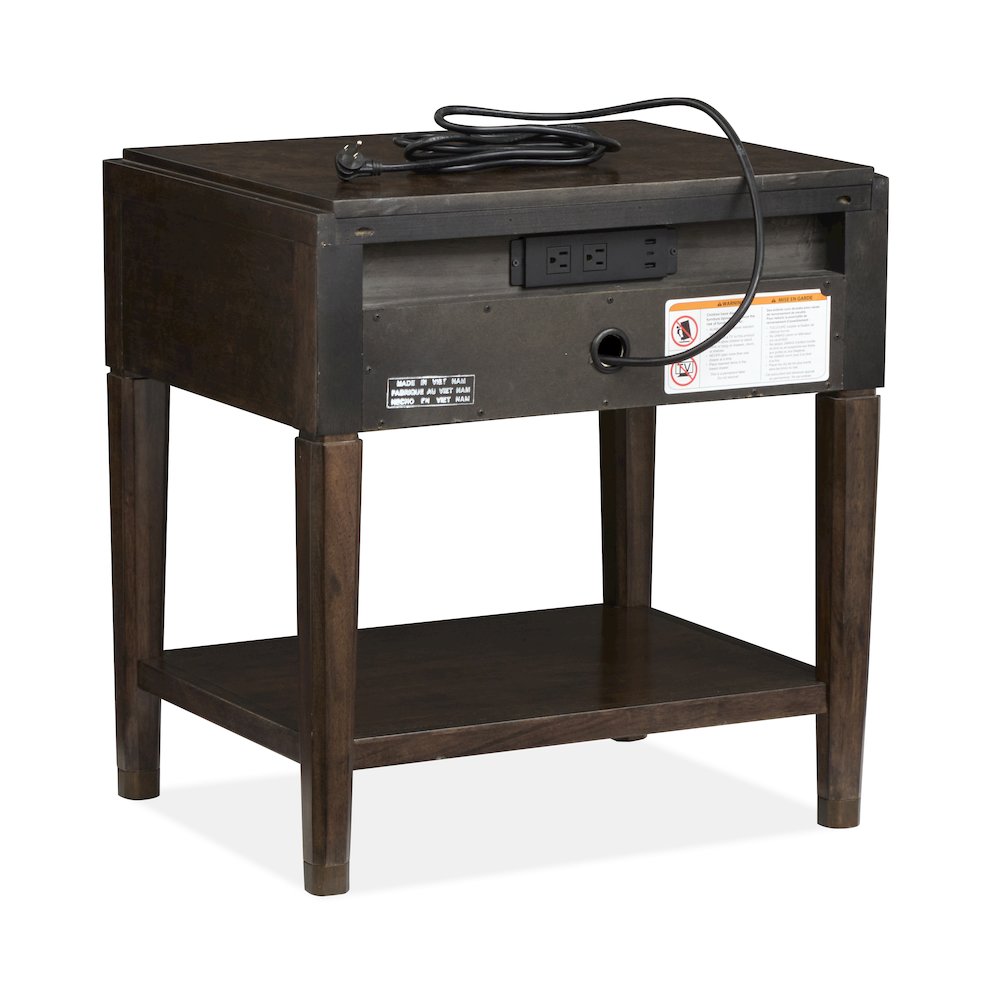 Rowan Espresso Open Nightstand. Picture 4