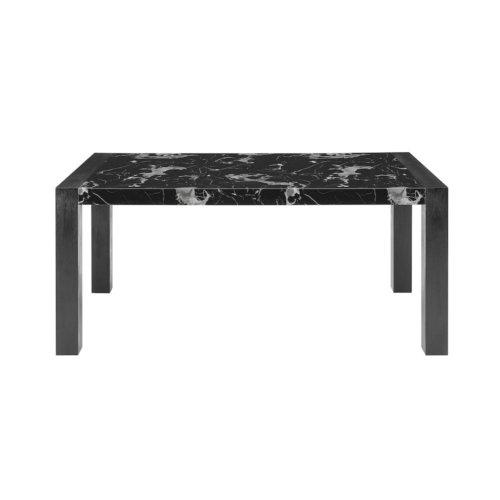 D4088Dt Black Marble Dining Table. Picture 1