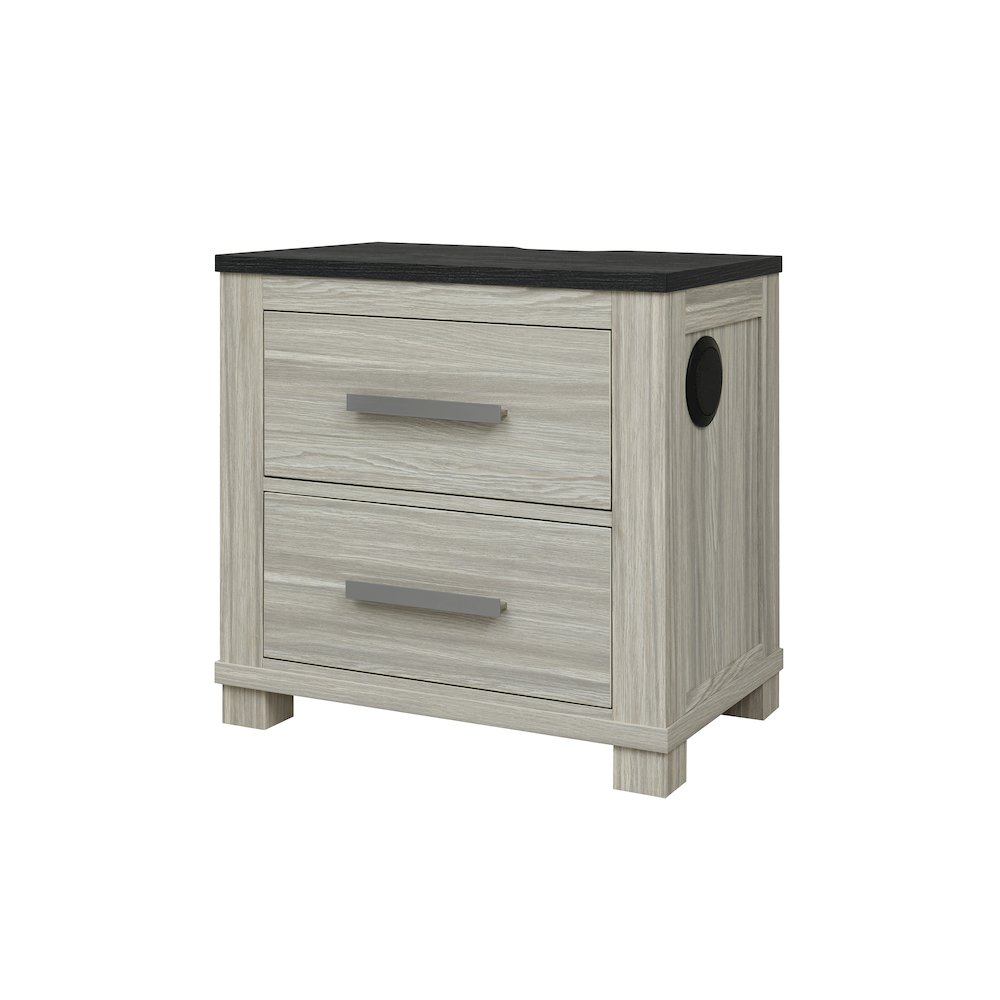 Ashley Brown Nightstand W/Usb & Speaker. Picture 2