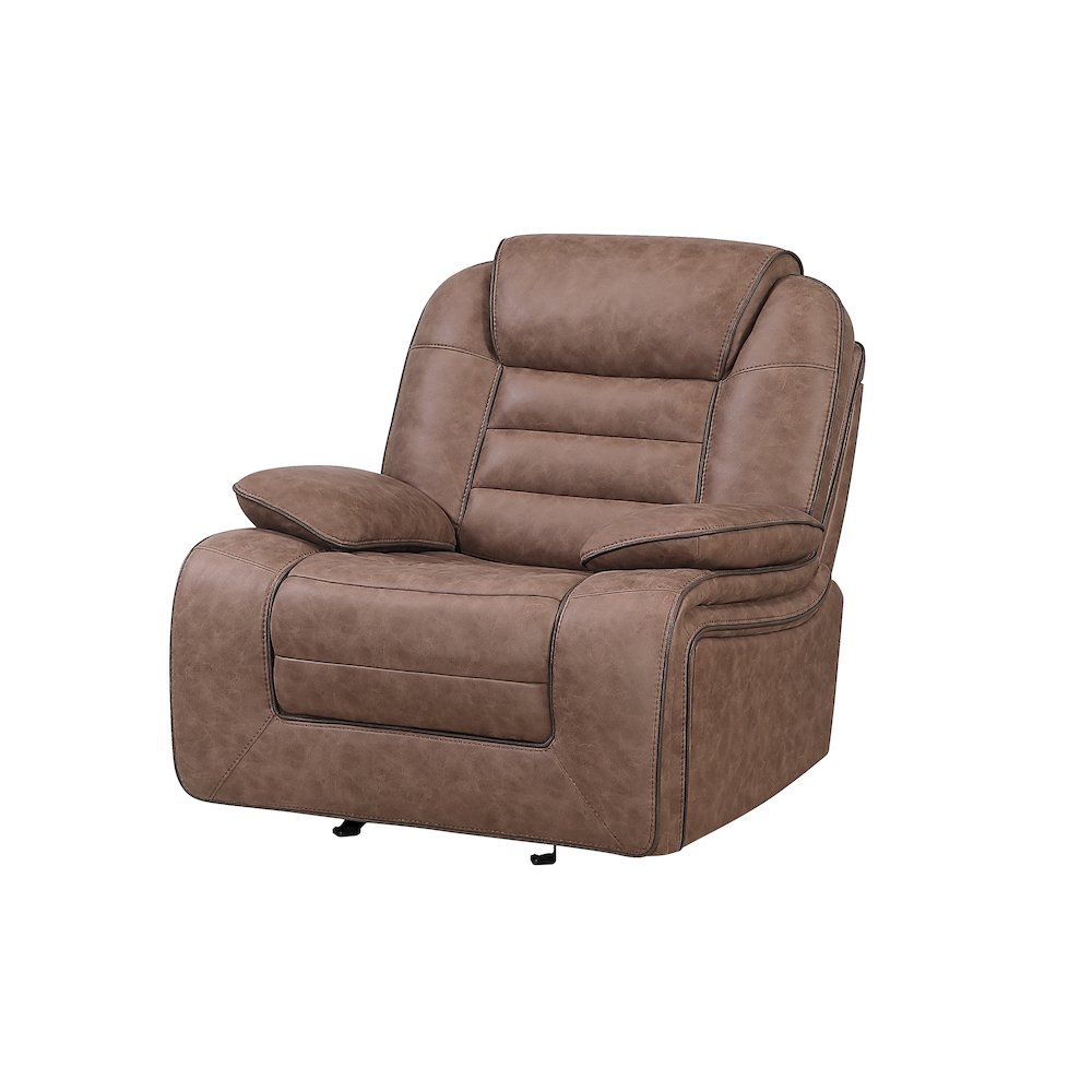 U2250 Brown Glider Recliner. Picture 2