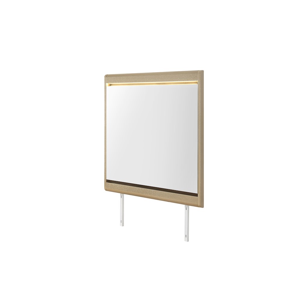 Genesis Gold Mirror With Led. Picture 2