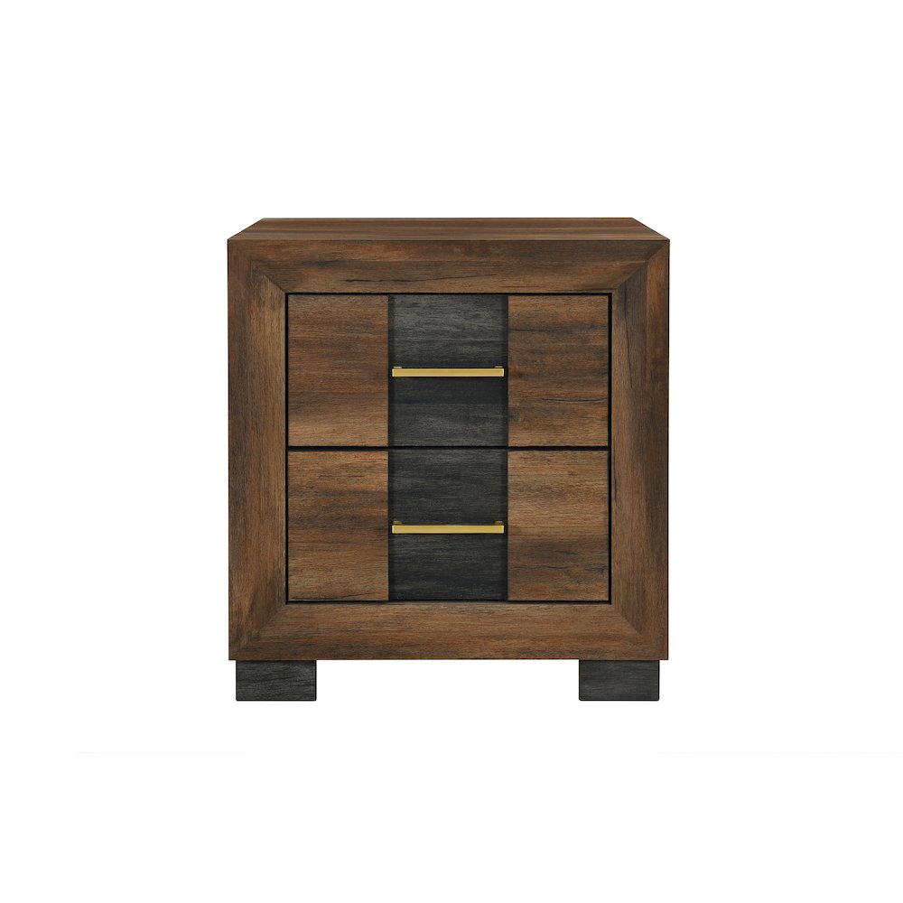 Optimus Brown/Black Nightstand. Picture 1