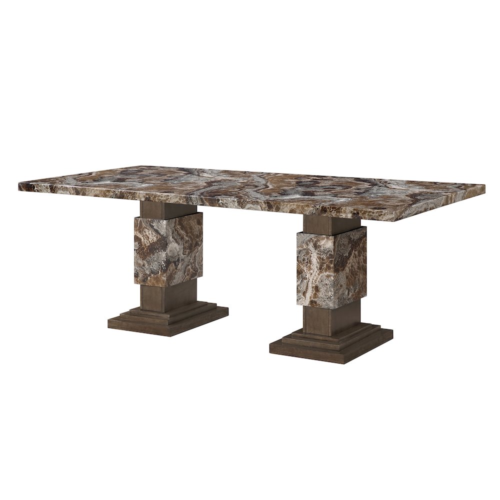 D12 Brown Dining Table. Picture 2