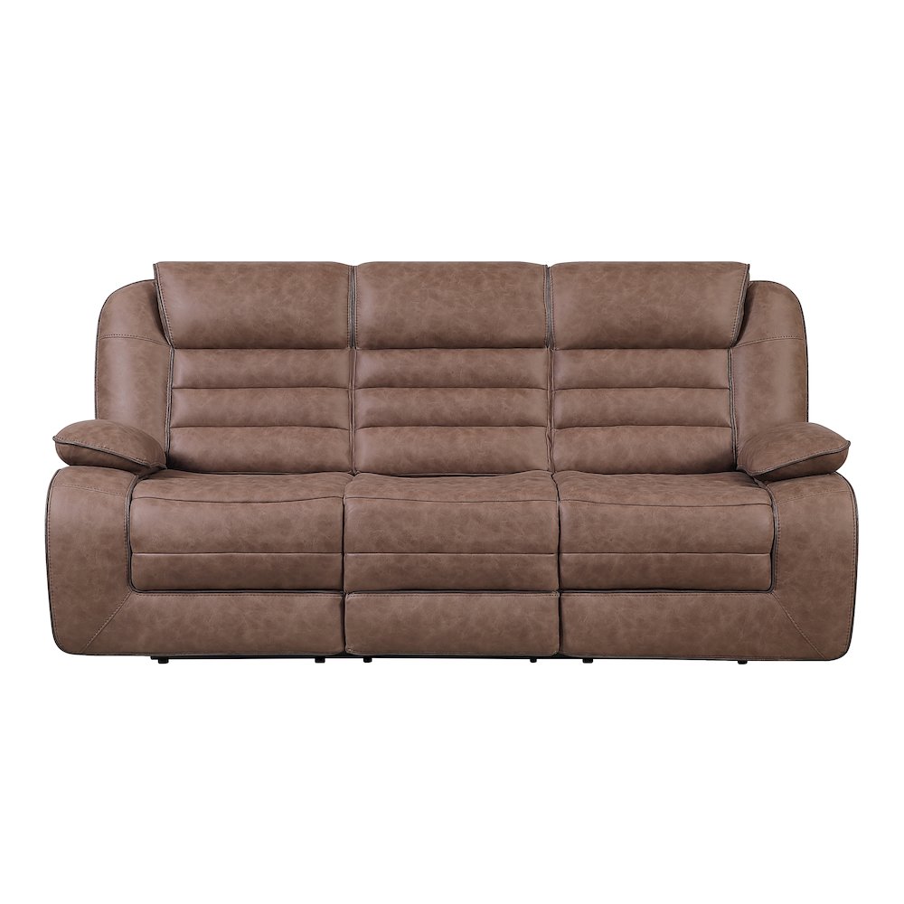 U2250 Brown Reclining Sofa. Picture 1