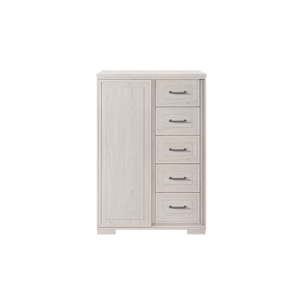 Clara Beige Sliding Door Chest. Picture 1
