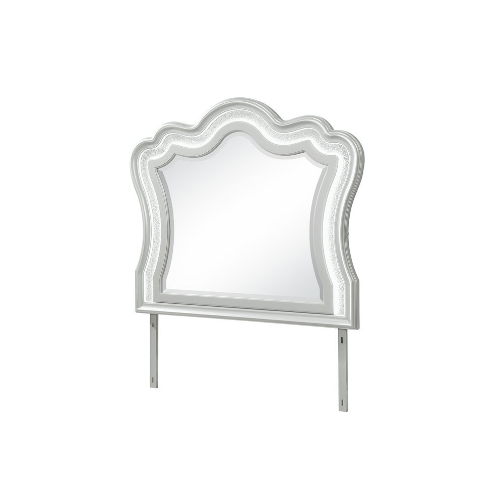 Aria Silver Mirror With Led. Picture 2