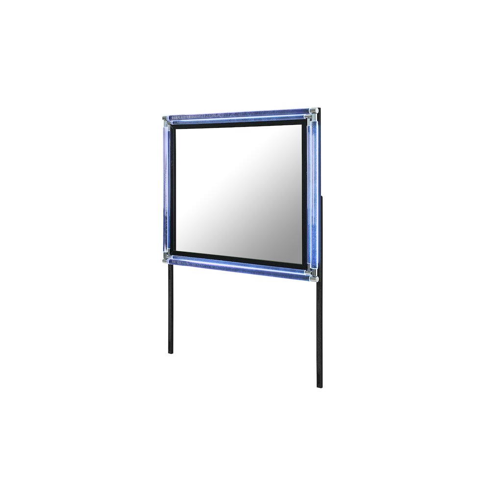 Lando Black Mirror With Led. Picture 2