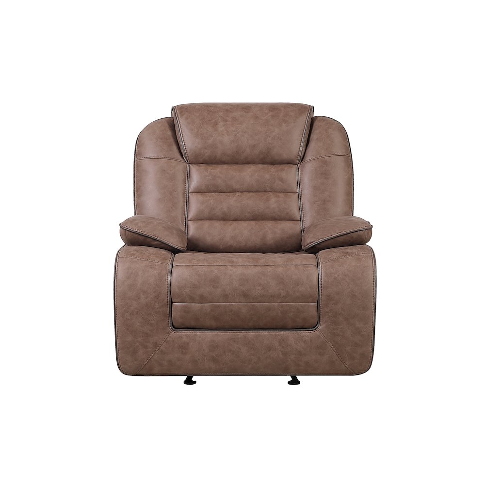 U2250 Brown Glider Recliner. Picture 1