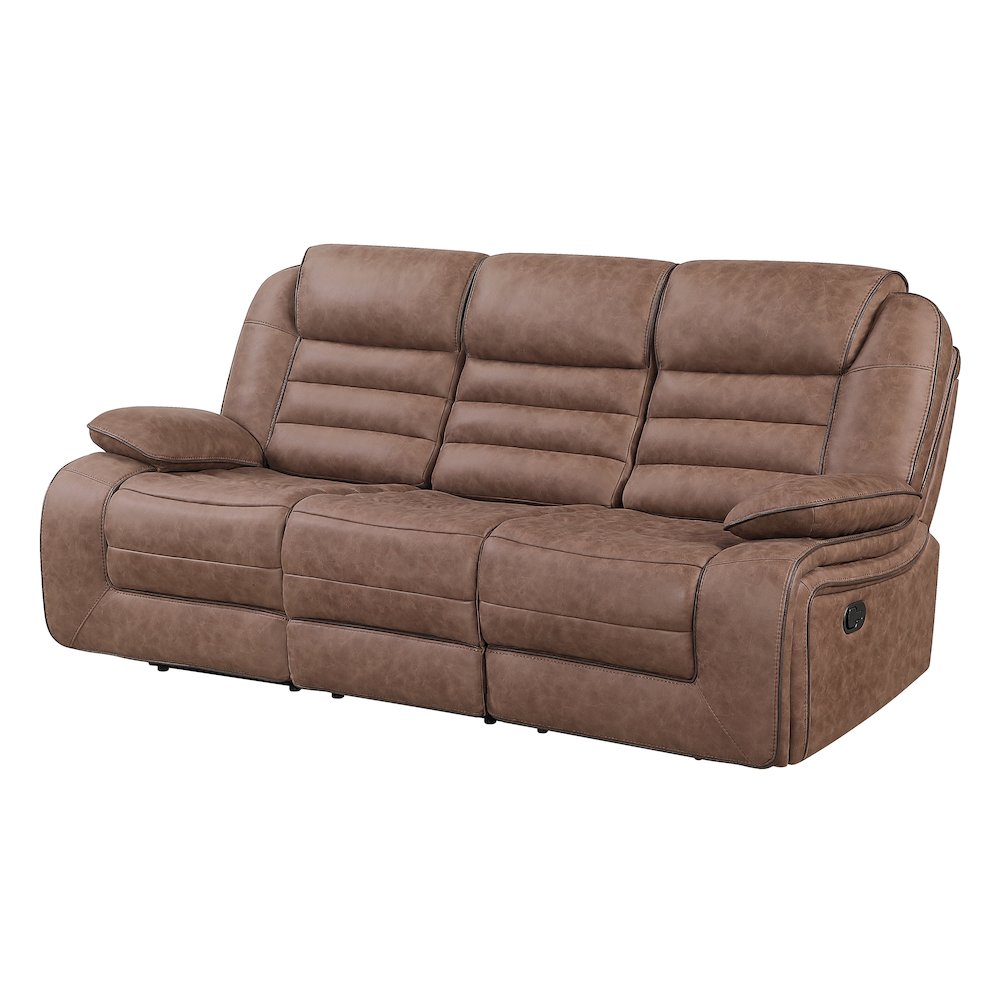 U2250 Brown Reclining Sofa. Picture 2